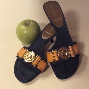 Miu Miu ( made by Prada) kitten heel sandal